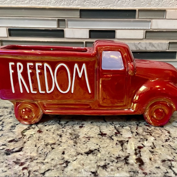 Rae Dunn | Holiday | Rae Dunn Freedom Patriotic Rare Iridescent Red ...